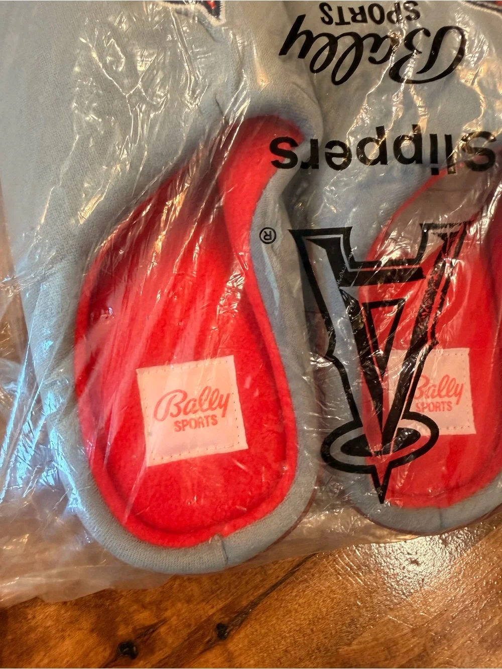 Bally Kids Grey and Red Logo Slip-On Slippers